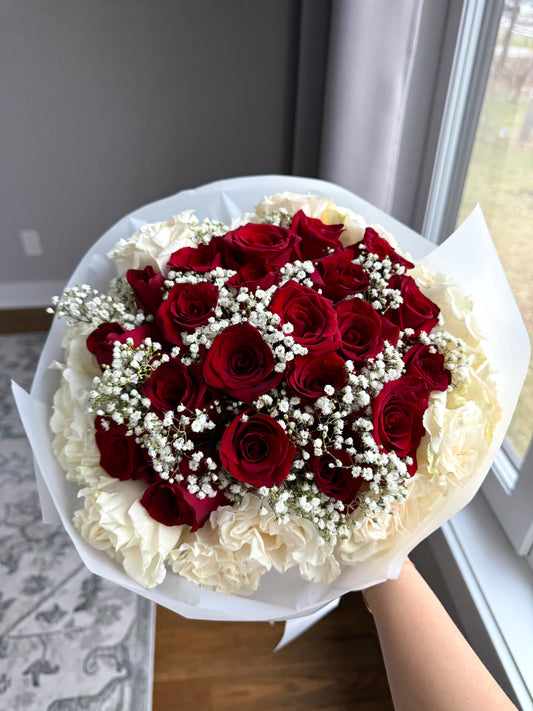 Romantic rose bouquet